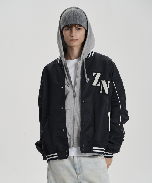 Varsity куртка с надписью на спине — Navy