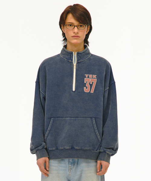 TEK Half Zip-Up Sweatshirt Navy