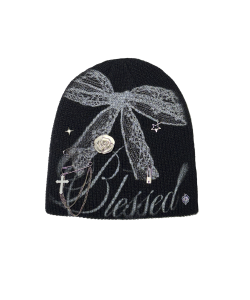 2000아카이브스(2000ARCHIVES) BLESSED BEANIE (BLACK) - 사이즈