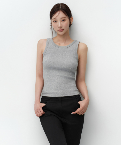 우먼즈 에센셜 탱크 탑 [미디엄 그레이]