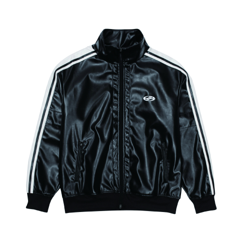 PU LEATHER TRACK JACKET