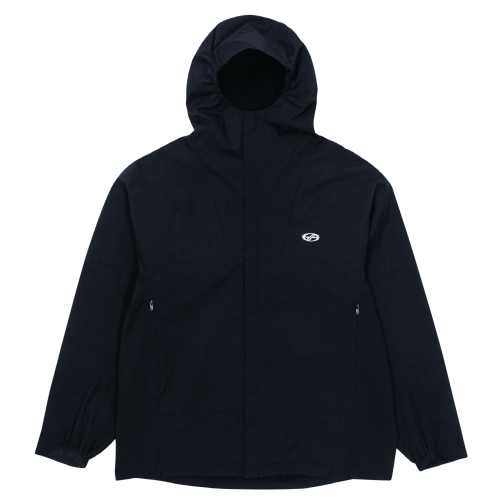 FLEECE HOODED JACKET-[BLACK]