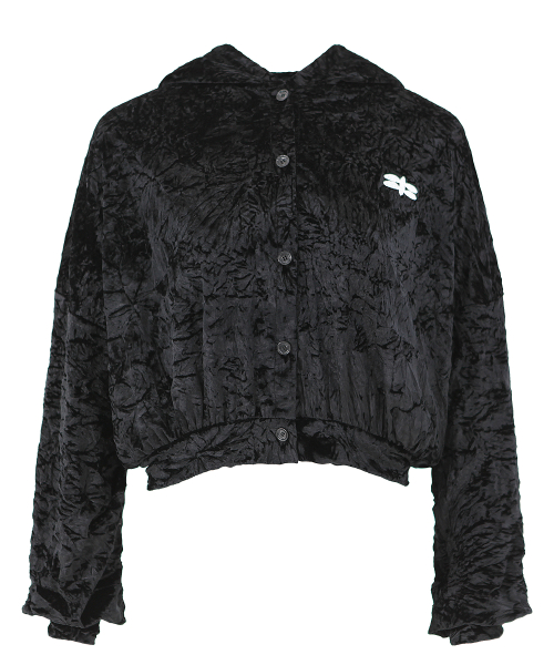 FLY HOOD JUMPER IN BLACK (вельветовая куртка с капюшоном)