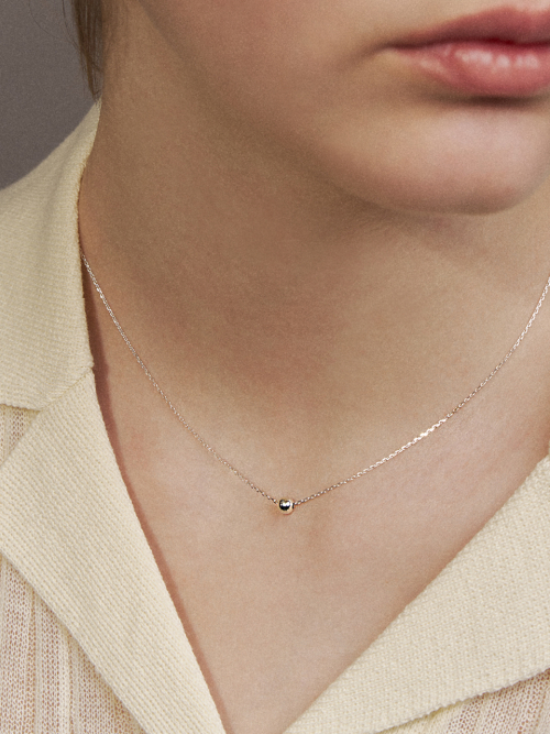 ☆Hei☆ sv925 ball point necklace HE24WINSG107XXFR Sterling Silver 5.25mm Jax Ball Link Chain Necklace – LSJ
