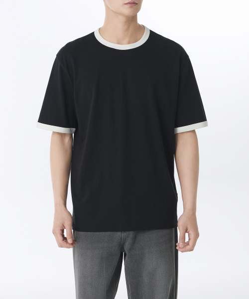 MUSINSA公式 | MUSINSA STANDARD リラックスドリンガーTシャツ[ブラック]