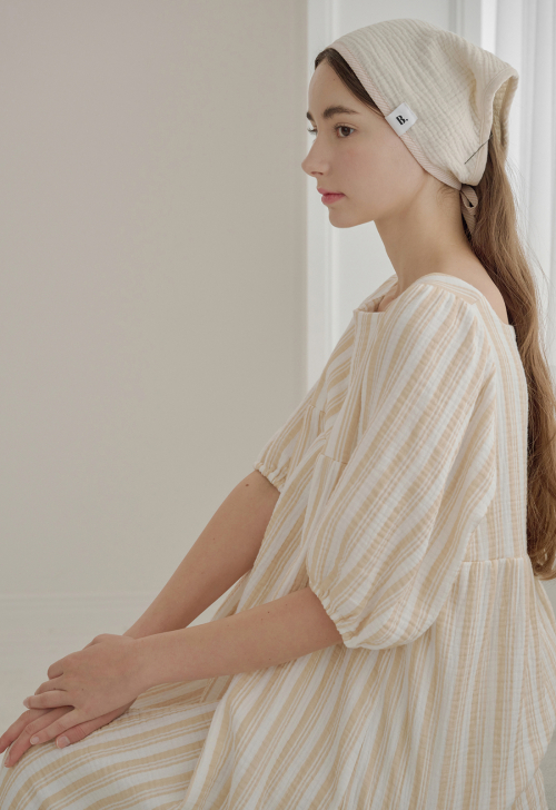 Stripe Pattern Volume One Piece (yellow)