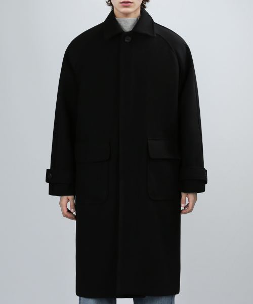 CUSTOM BALMACAAN COAT (BLACK)