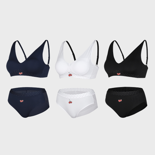 Комплект бра и трусиков без косточек 3PACK