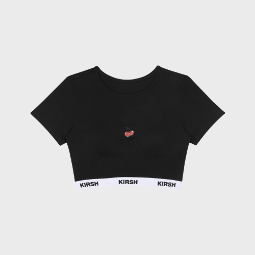 Базовый короткий топ-бра Black
