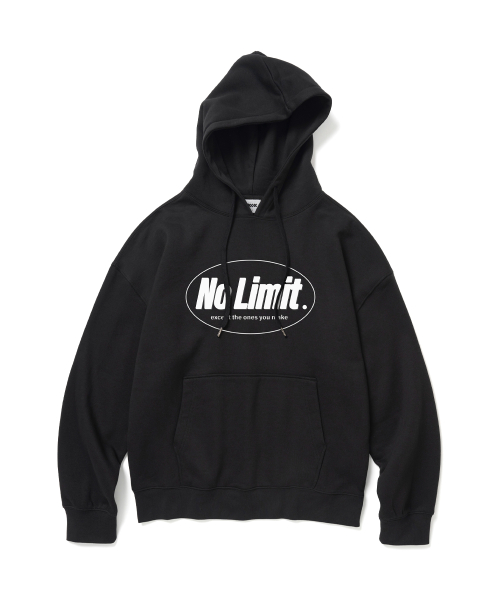 Худи оверсайз на флисе No Limit Black White