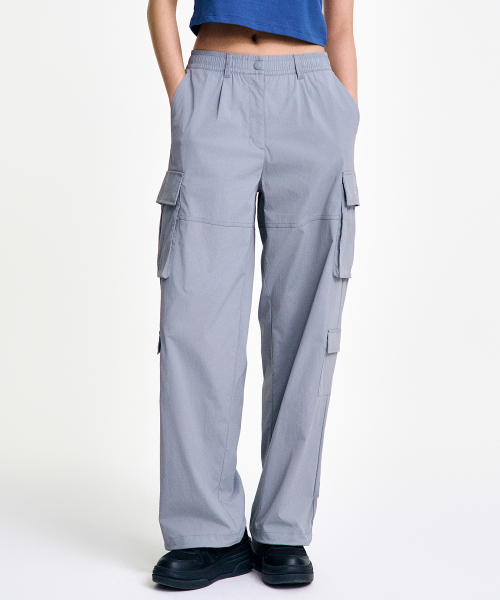 Женские широкие брюки с 8 карманами (GRAY)