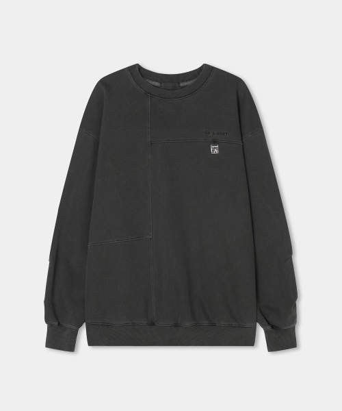 Soft Heavy Washing Over-fit Sweat Shirts (charcoal)