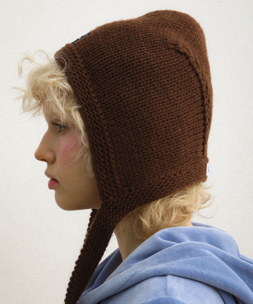 Earflap Beanie Brown