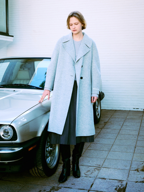 コート on&on Aline Silhouette Handmade Wool Coat NEW4WHB26_1F 온앤온(ON&ON) A-line Silhouette Handmade Wool Coat