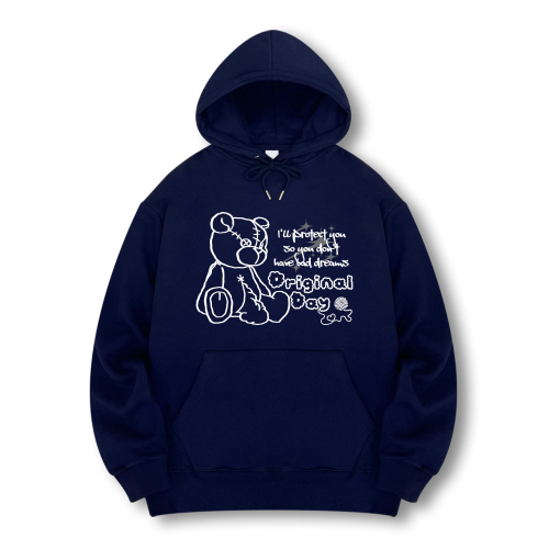 Худи с начесом на выбор Ragged Bear [Navy]