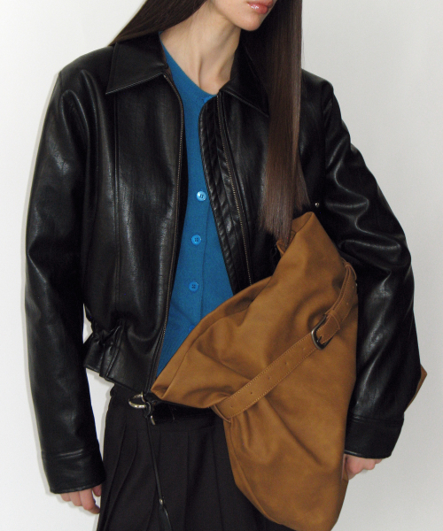 썬번프로젝트(SUNBURNPROJECT) Rivet Belted Big Bag (BEIGE