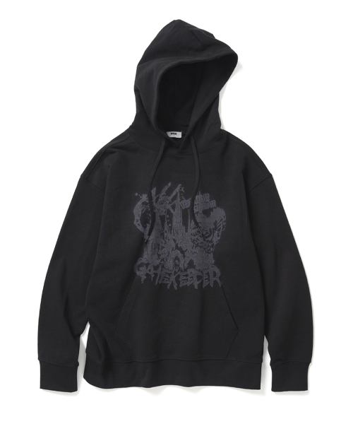Худи Gatekeeper Semi Overfit Hooded Sweatshirt Black