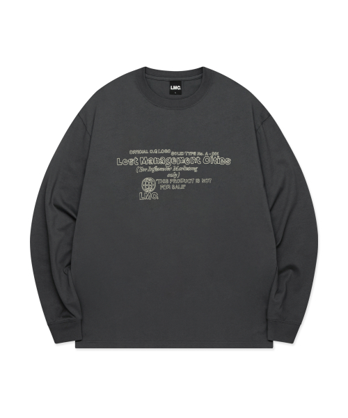 ★ LMC★ DOODLE LOGO LONG SLV TEE light heather gray 0LM45S f1c0b5683f06a5f9bdfe34e2a41b65