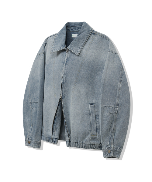 87-STAN118 Винтажная джинсовка Firenze в стиле минимализм Snow Blue