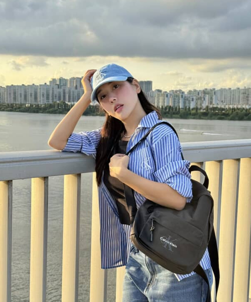 캘빈클라인 진() 남녀공용 CKJ 모노그램 데님 베이스볼 캡 4G5007G VHJ 상품 이미지