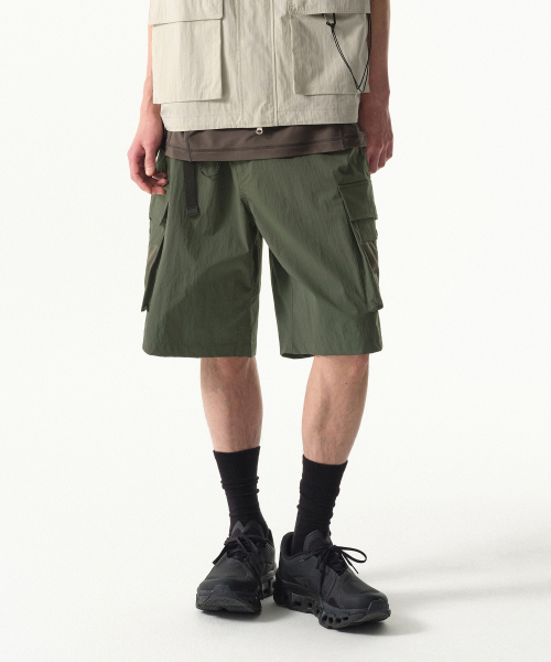 MUSINSA | MUSINSA STANDARD [City Leisure] Belted Mesh Pocket Cargo