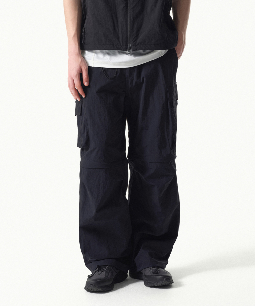 CITY LEISURE WIDE BELTED DETACHABLE CARGO брюки [NAVY]