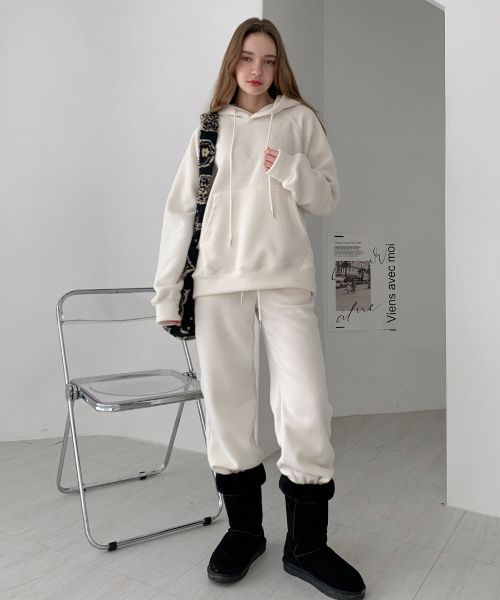 [SET] [Napping] Raglan Hoodie+Pants Set Up (3colors)