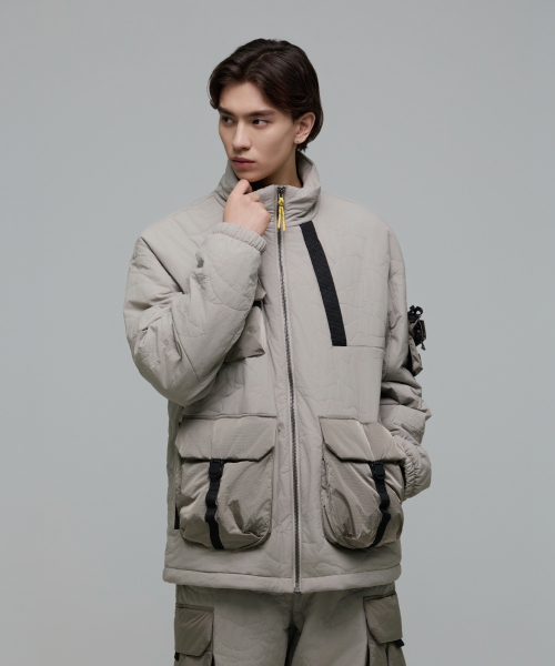 Стеганая куртка N244MPD090 Filmmaker Mountaineers S BEIGE
