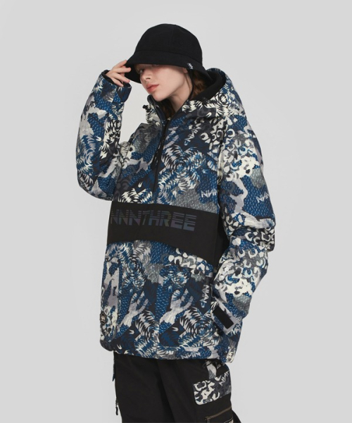 2324 NNN - Bliss23 Anorak - JACKET - Camo+Black (унисекс куртка для сноуборда)