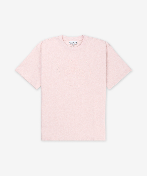 Футболка Heavy Cotton Drop Shoulder Heart - Chalk Pink / T4090868