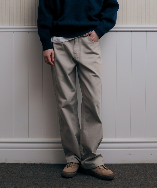 Classic Cotton Pants_Warm Серый