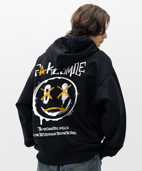 Худи оверсайз Fake Smile 5 Color [ULZI_5027]
