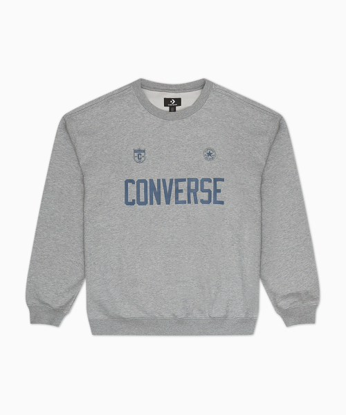 컨버스() 레트로 사커 크루 스웨트셔츠 빈티지 그레이 헤더 10028409-A02 상품 이미지