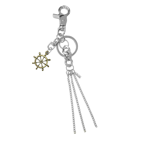 【BLACKPURPLE】24FW★ Nami Chain Keyring COMFORT FW24 PIYONG KEY RING / BLACK - NUBIAN