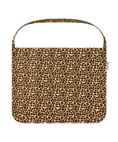 LEOPARD CORDUROY ECO BAG-BEIGE
