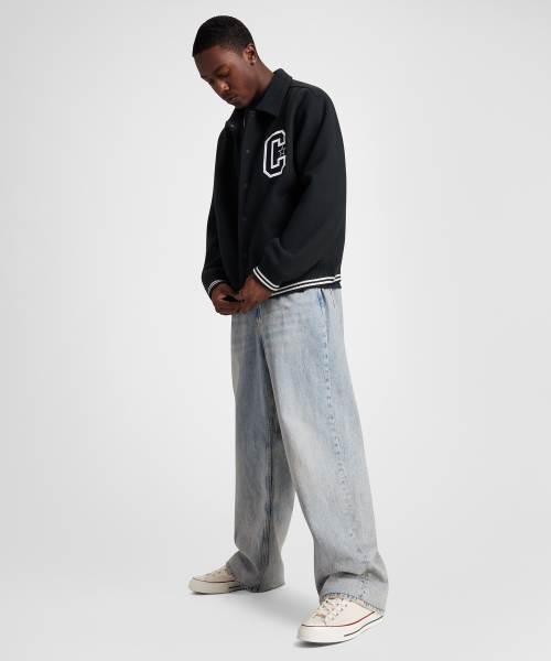 컨버스() 레트로 C 바시티 재킷 컨버스 블랙 10028007-A03 상품 이미지