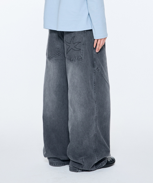 더콜디스트모먼트() TCM starfish denim pants (grey) 상품 이미지