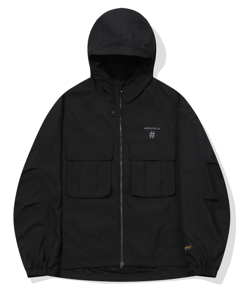 Ветровка Gorp с карманами (Black)