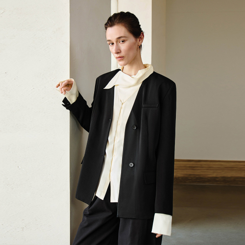 YY_Commuter classic black blazer