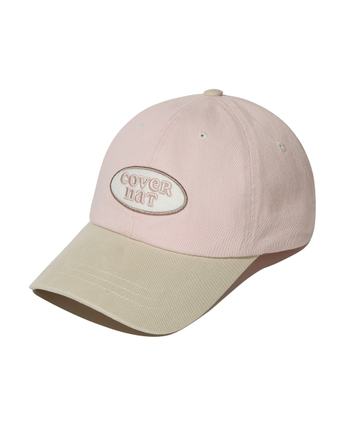 커버낫 우먼() 클로버하트 쿠퍼 로고 와펜 볼캡 Light Pink 상품 이미지