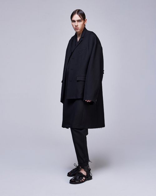 Пальто-кокон SONGZIO Collection Black SH2CT701BK