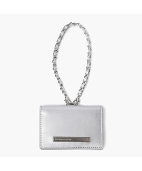 Женский кожаный держатель карт — Silver (QQ122WAO15)