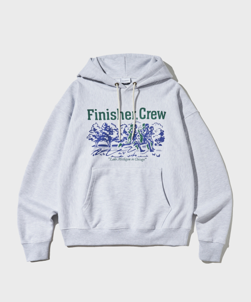 V.S.C HOOD SWEAT(FINISHER CREW)_1%MELANGE GRAY