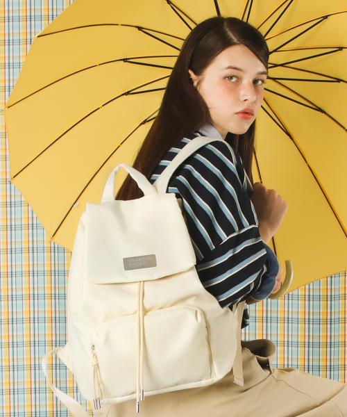 ◇masmarulez◇ 304 Small nylon draw flap backpackPink 501328 ◇masmarulez◇ 304 Small nylon draw flap backpackPink 501328