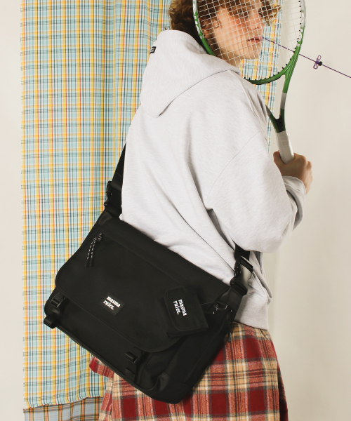 마스마룰즈() [스트랩 선택]Custom messenger bag_Simple Black 상품 이미지