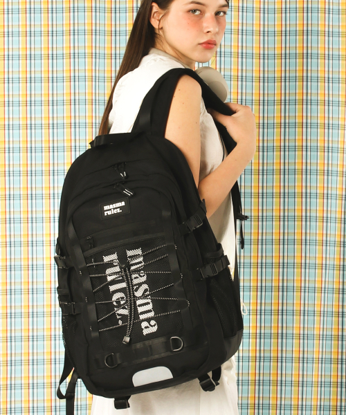◆masmarulez◆ Sporty mesh backpackBlack 5013286270 마스마룰즈(MASMARULEZ) Sporty mesh backpack_Black - 사이즈