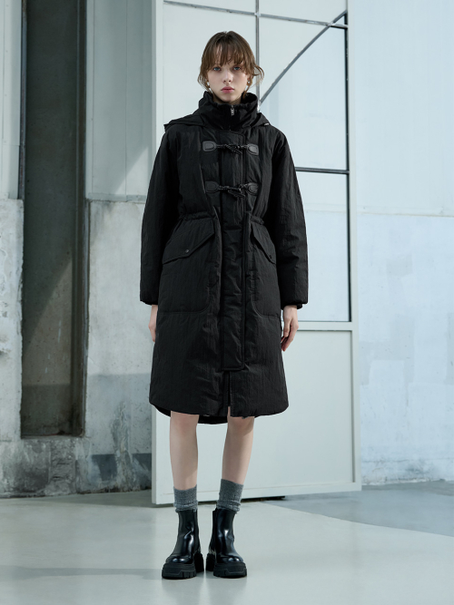 Hooded String Long Parka_YACDON4