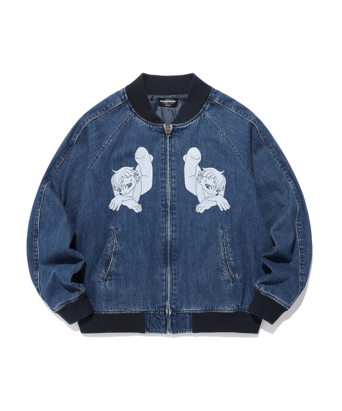 NEW HEAVEN DENIM SOUVENIR JACKET_BLUE(NG2FSUJ201A)