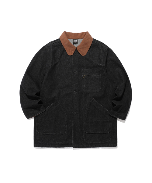 DENIM WORK CAR COAT_BLACK(NG2FSUC800A)