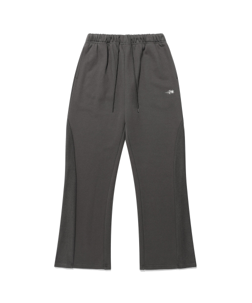 BOOTS CUT PANEL SWEAT PANTS_CHARCOAL(NG2FSUPA00A)